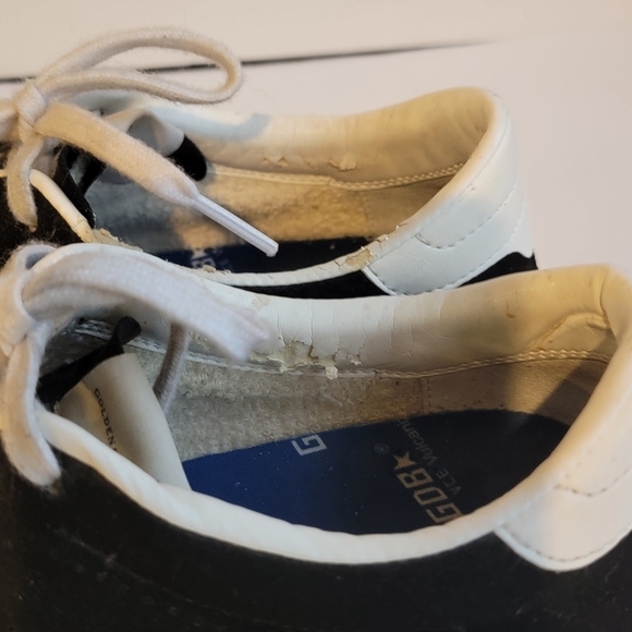 Golden Goose Vulcanized Leather Black Suede Lowtop Sneakers Star GGDB Size 40 - Picture 12 of 16